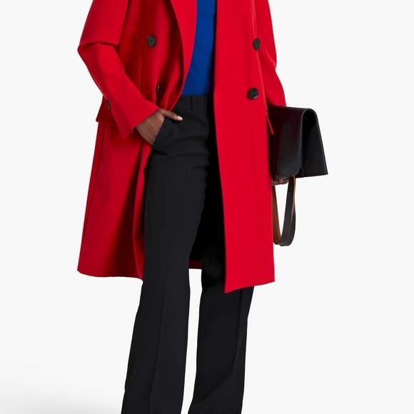 ISO PROENZA Schouler Red Wool Technical Suiting Coat 2020 era - Picture 7 of 7